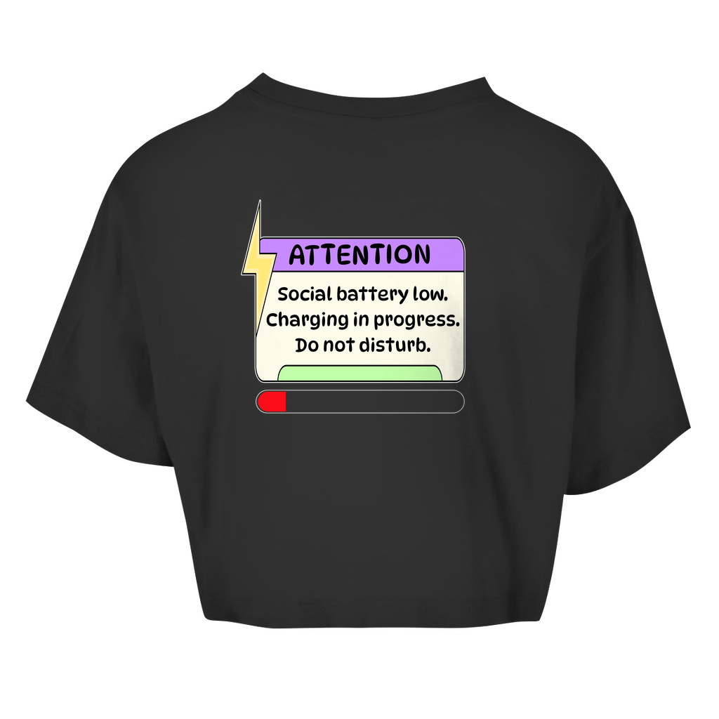 Crop Top Oversize - Attention