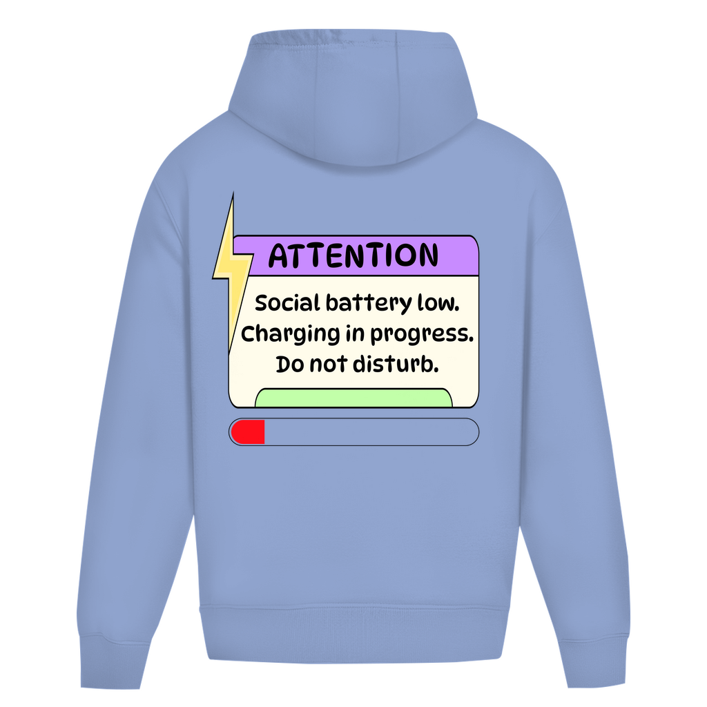 Hoodie ohne Kordel - Attention