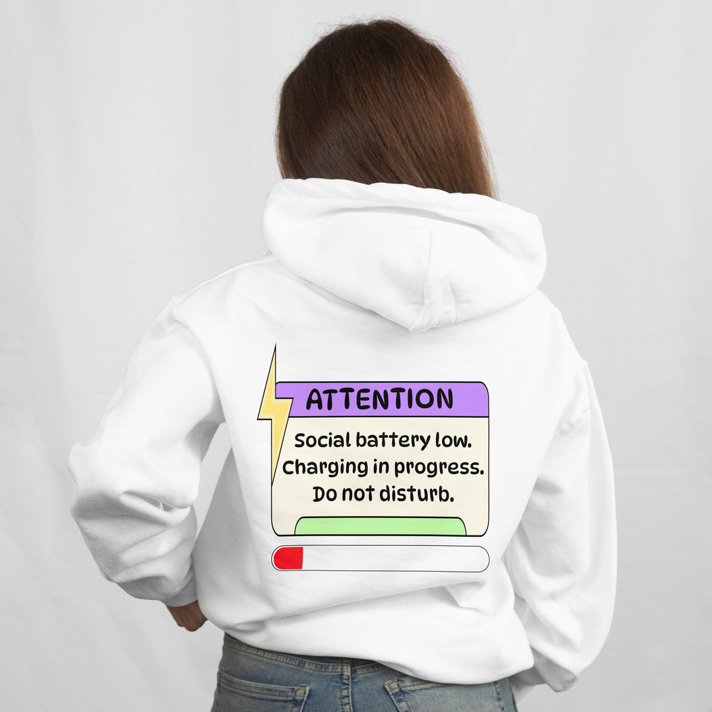 Hoodie ohne Kordel - Attention