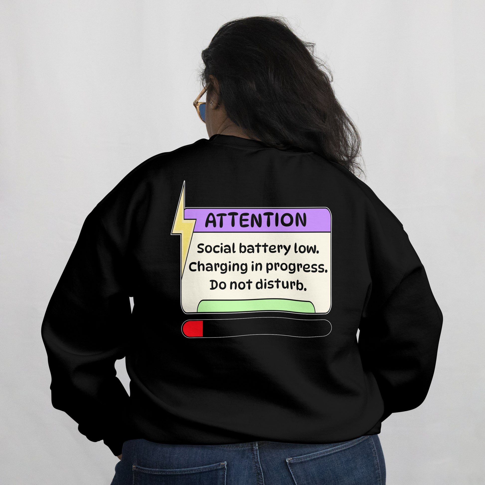 Sweatshirt Damen - Attention