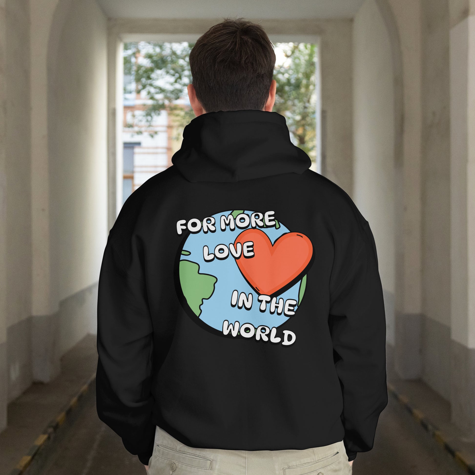 Hoodie ohne Kordel - World