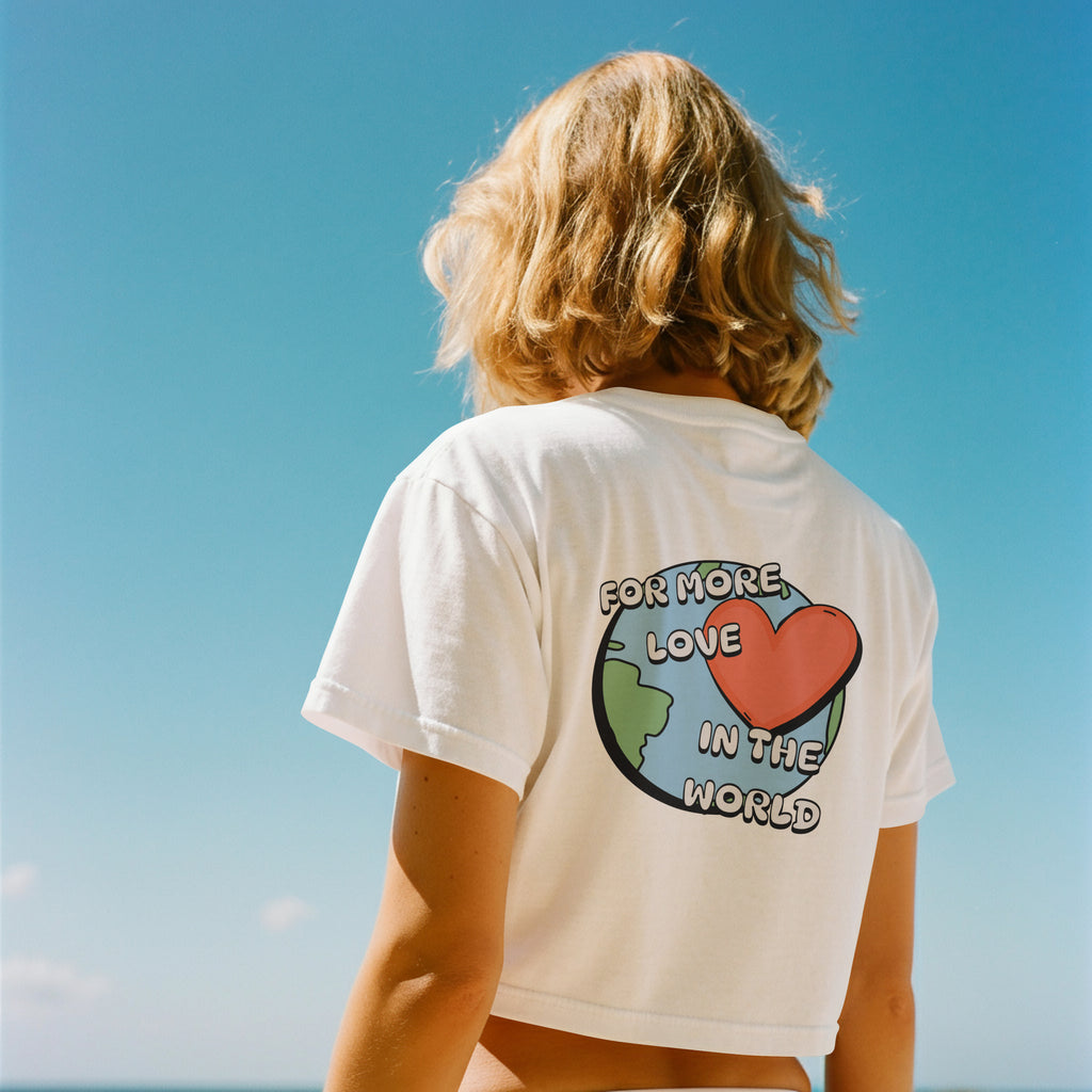 Crop Top Oversize - World