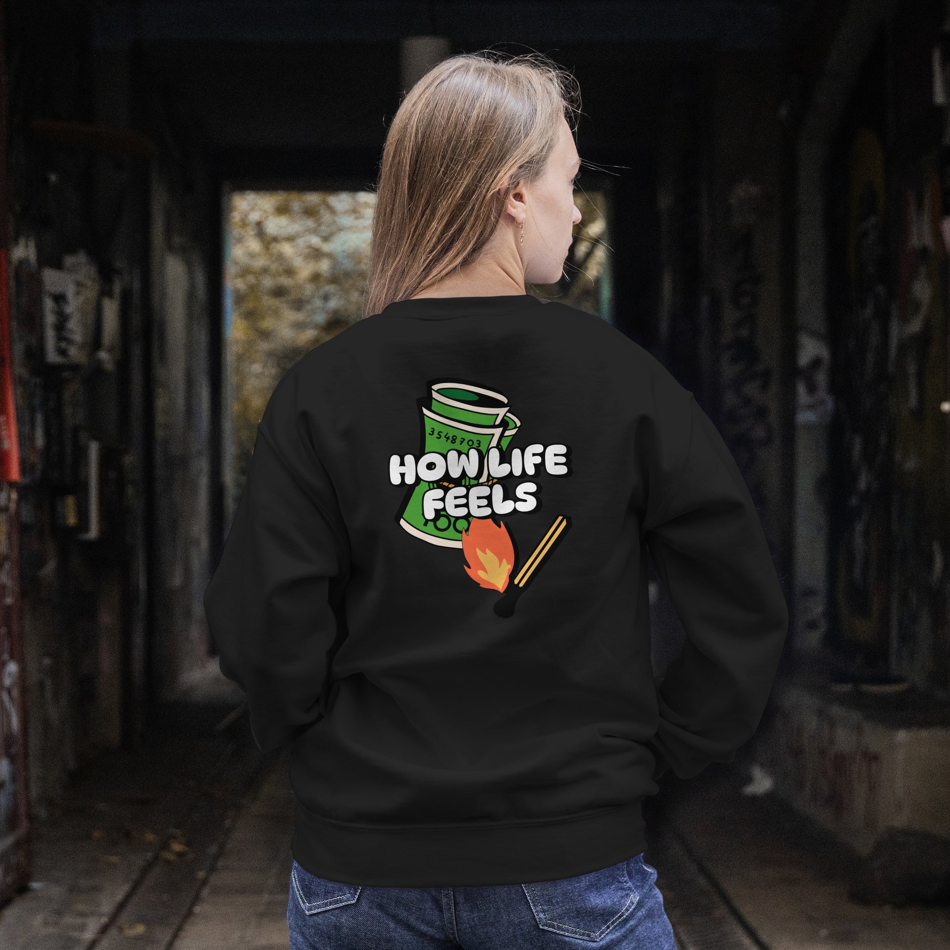 Sweatshirt Damen - Money