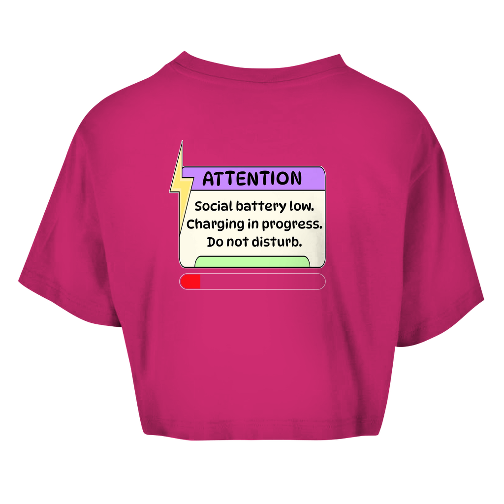 Crop Top Oversize - Attention